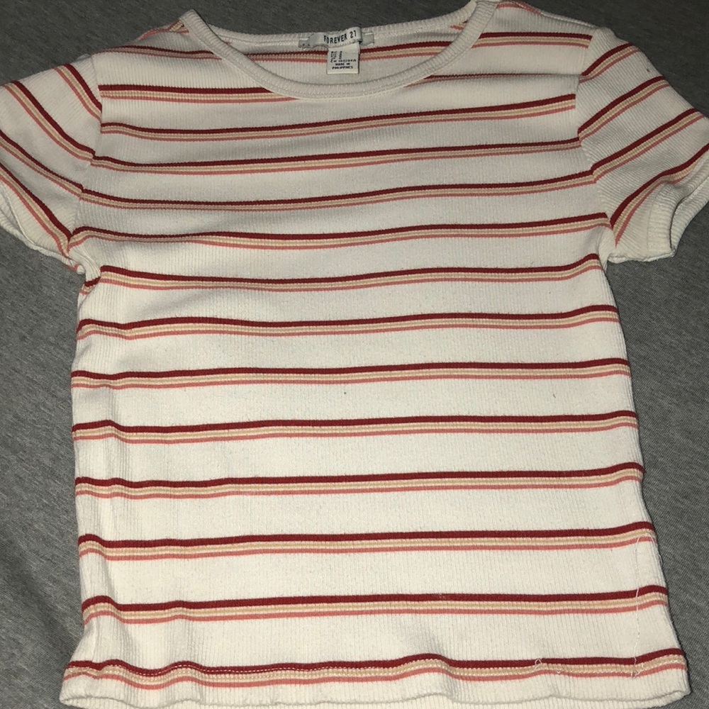 Striped crop top
